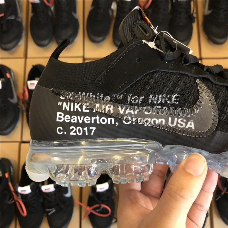 PK God OFF–WHITE x Nike Air VaporMax “Black” ready to ship